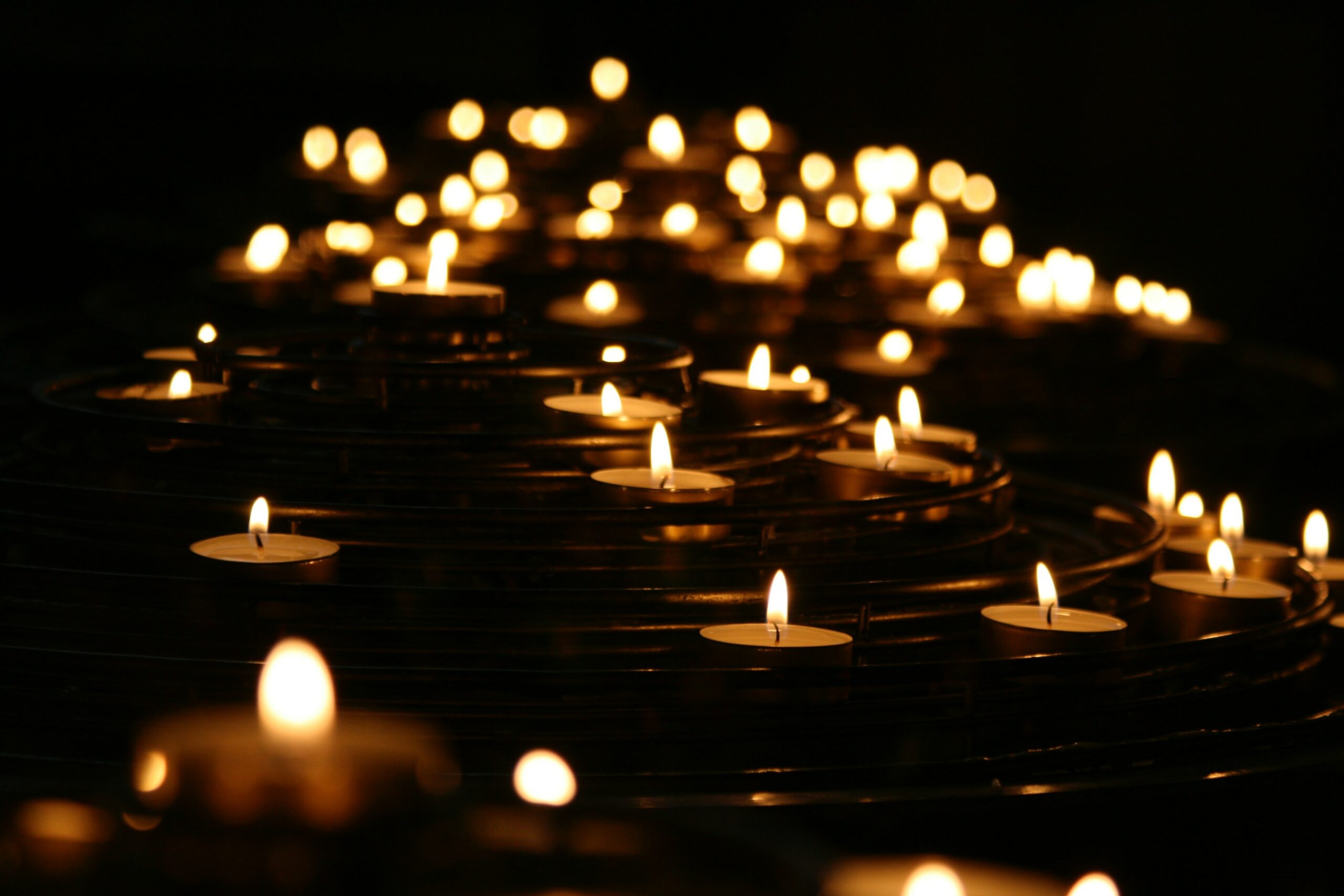 a cluster of candles